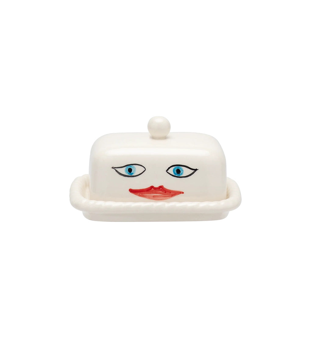 Anna + Nina Artistry Butter Dish - Multicolour