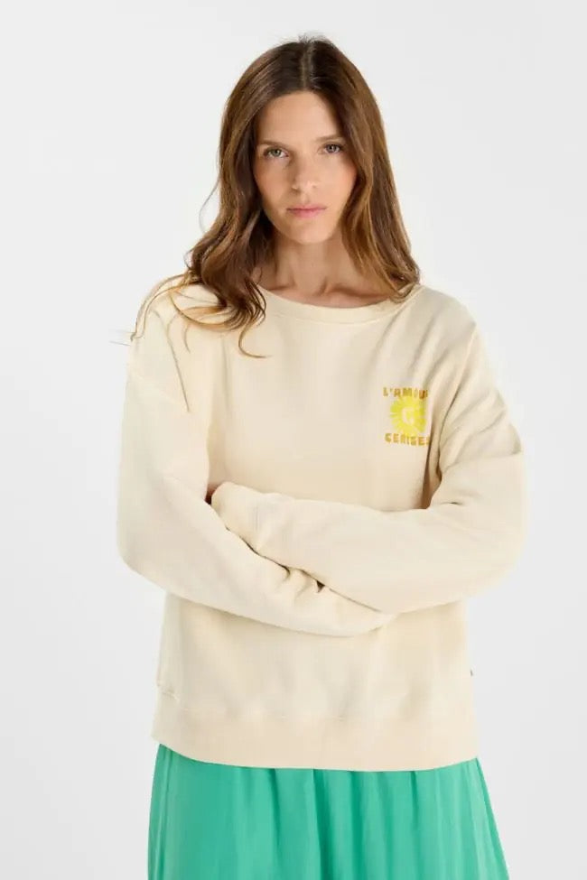 Le Temps Des Cerises Suna Sweatshirt - Craie