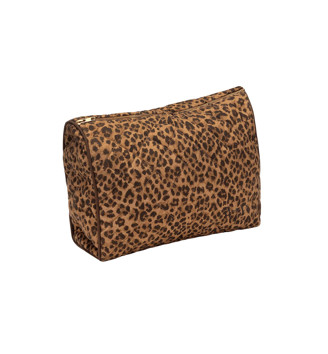 Anna + Nina Leopard Quilted Wash Bag