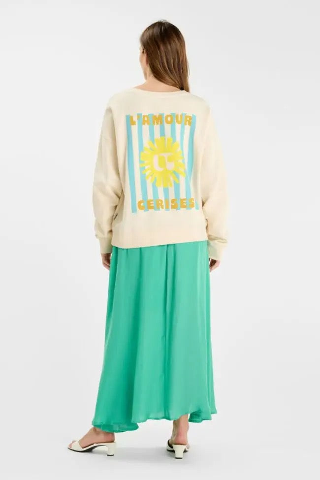 Le Temps Des Cerises Suna Sweatshirt - Craie