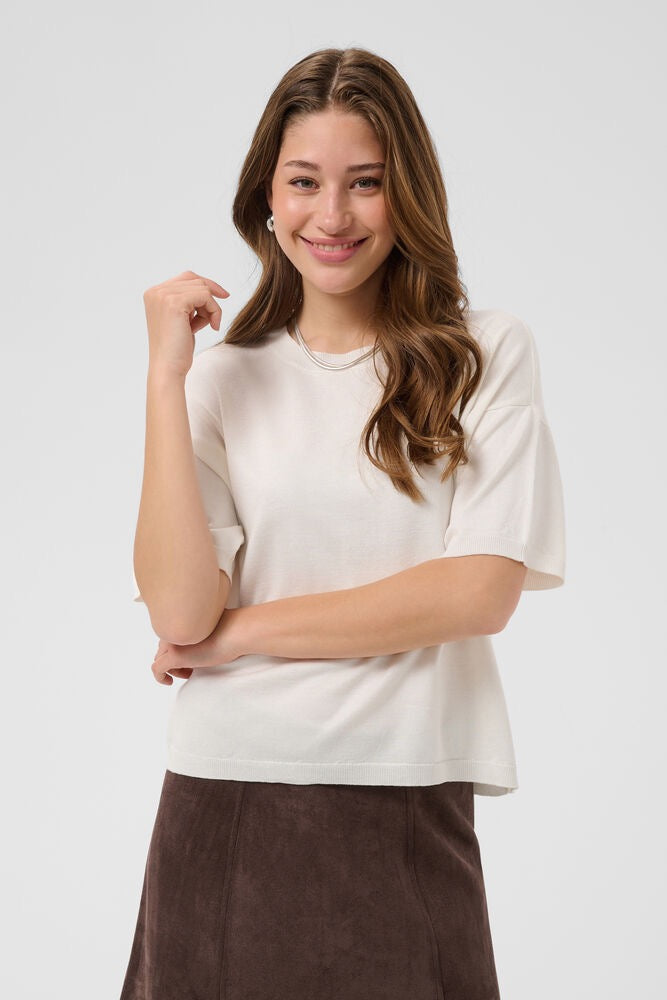 Saint Tropez Mila Short Sleeve Pullover - Ice White