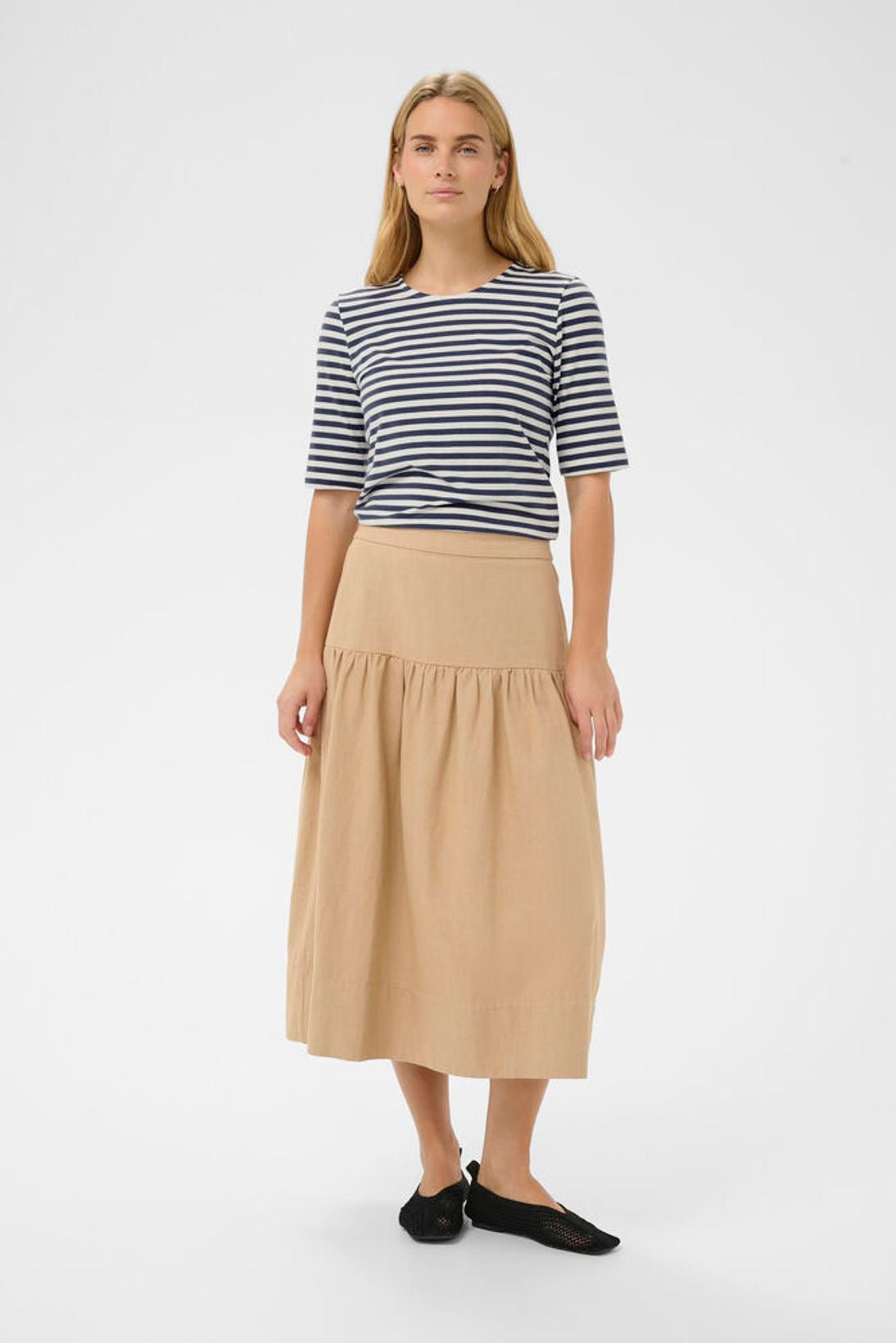 Part Two Nemi Tee - Navy Blue Stripe