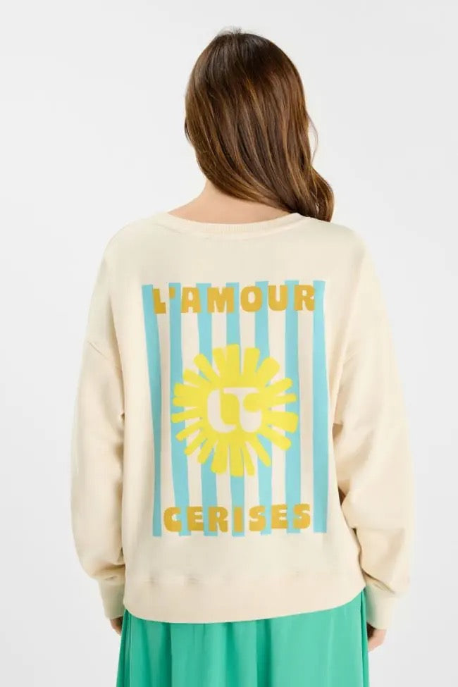 Le Temps Des Cerises Suna Sweatshirt - Craie