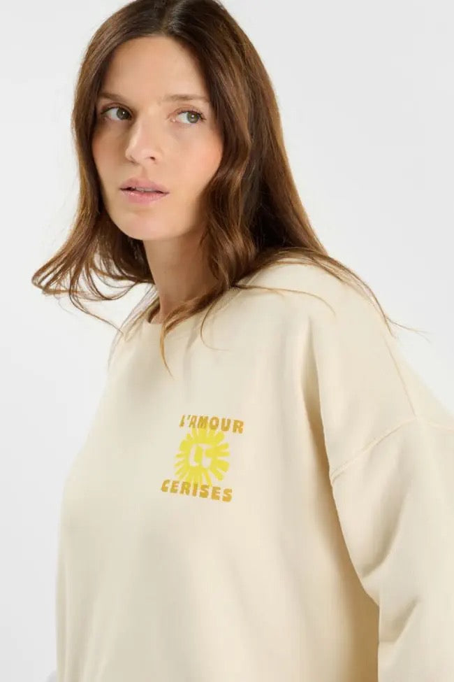 Le Temps Des Cerises Suna Sweatshirt - Craie