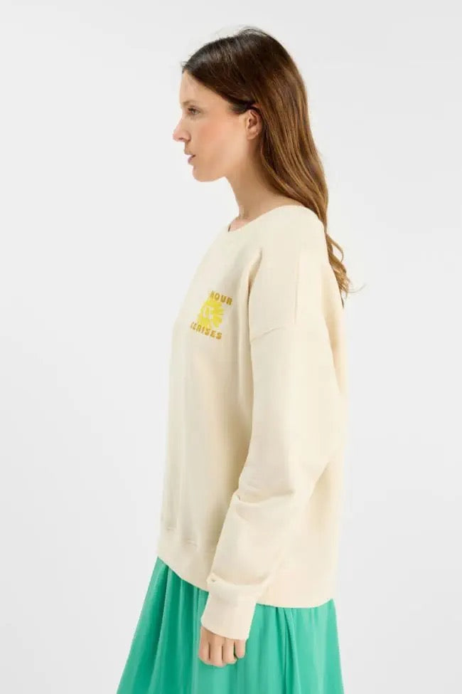 Le Temps Des Cerises Suna Sweatshirt - Craie