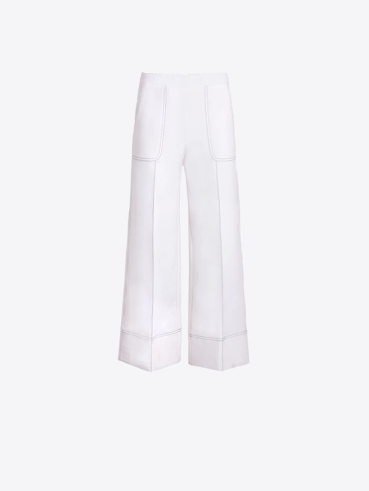 Vilagallo Wide Leg Trousers - White