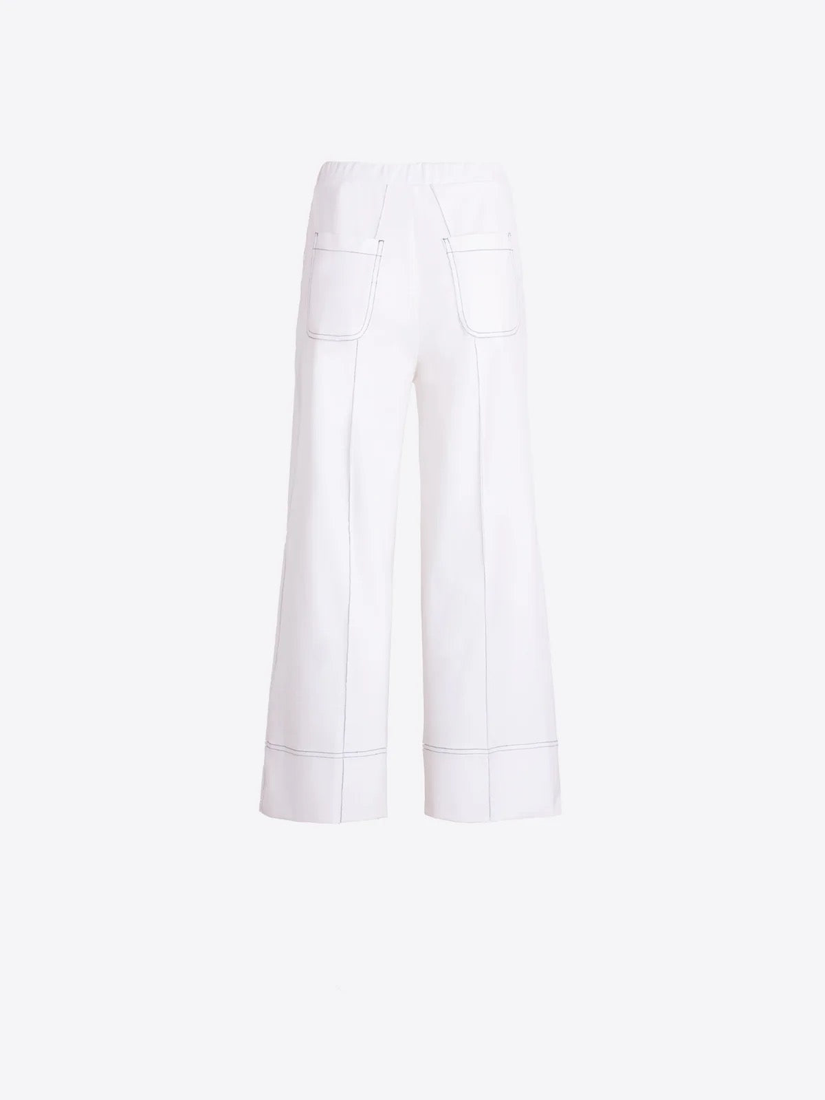 Vilagallo Wide Leg Trousers - White