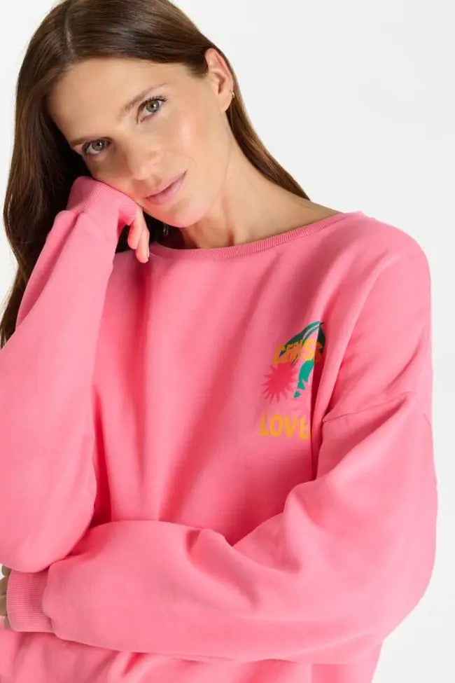 Le Temps Des Cerises Piraya Sweatshirt - Pink