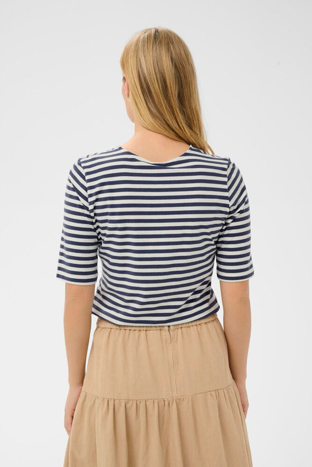 Part Two Nemi Tee - Navy Blue Stripe