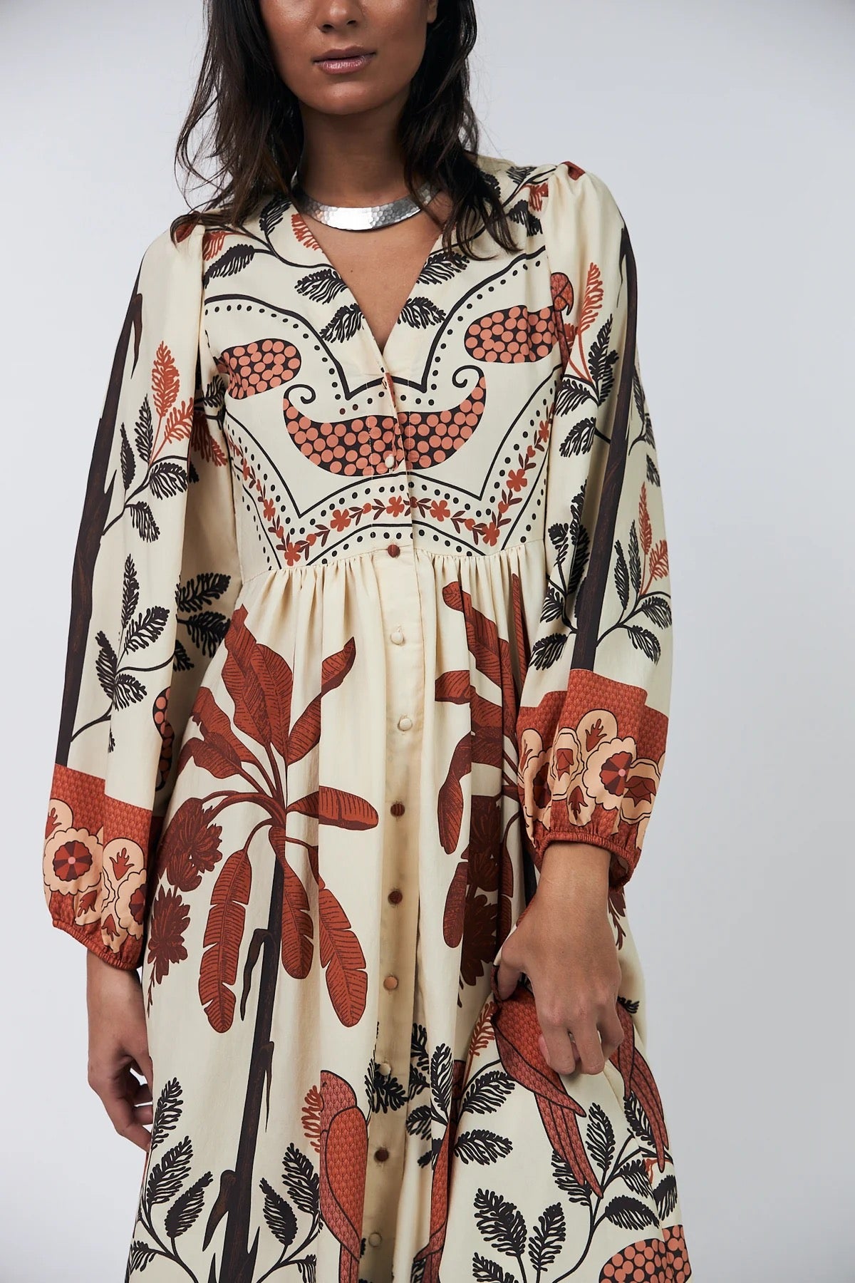 Lollys Laundry Sarai Maxi Dress - Cream