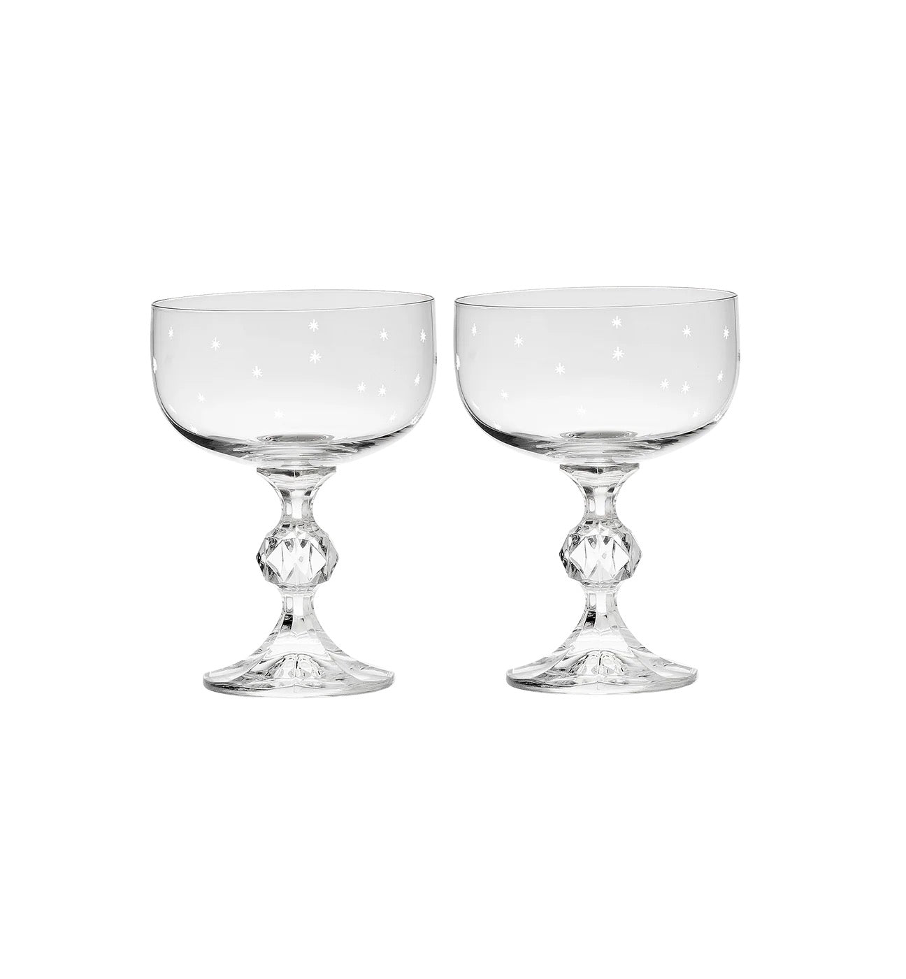 Anna + Nina Starry Eve Cocktail Glass - Set of 2