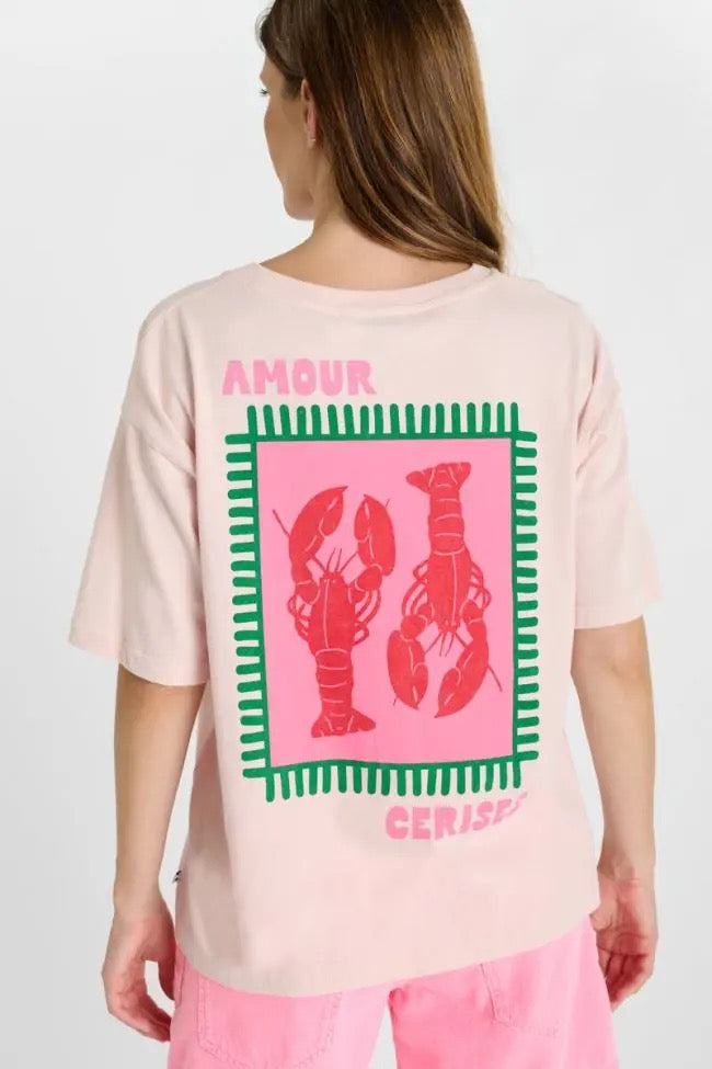 Le Temps Des Cerises Lobster T-shirt - Lotus