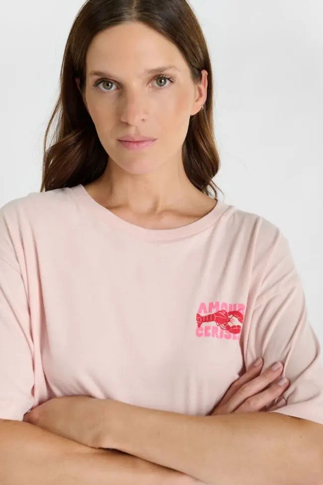 Le Temps Des Cerises Lobster T-shirt - Lotus
