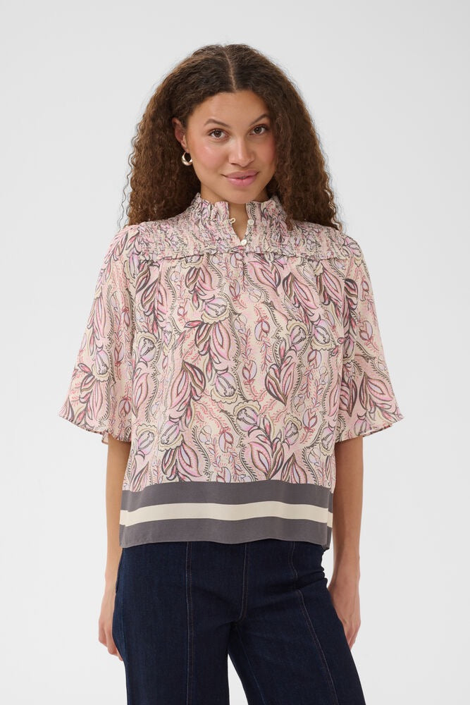 Saint Tropez Shakti Blouse - Dusty Pink