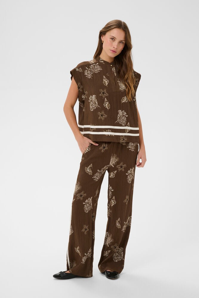 Saint Tropez Rosashell Blouse - Brown
