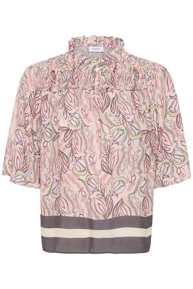 Saint Tropez Shakti Blouse - Dusty Pink