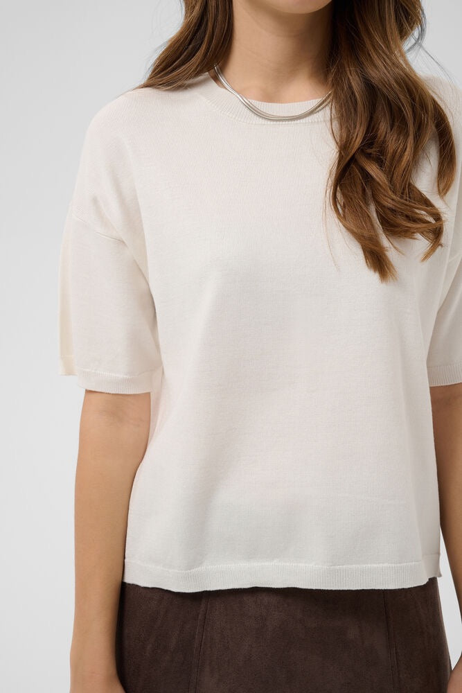 Saint Tropez Mila Short Sleeve Pullover - Ice White