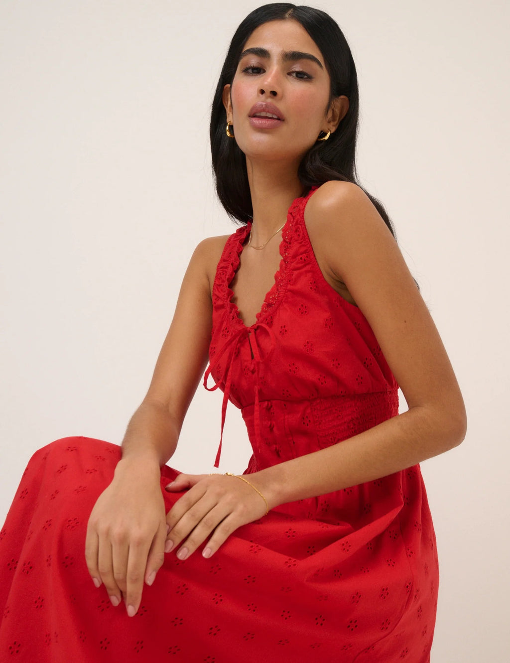 Nobody's Child Rylee Midi Dress - Red Floral