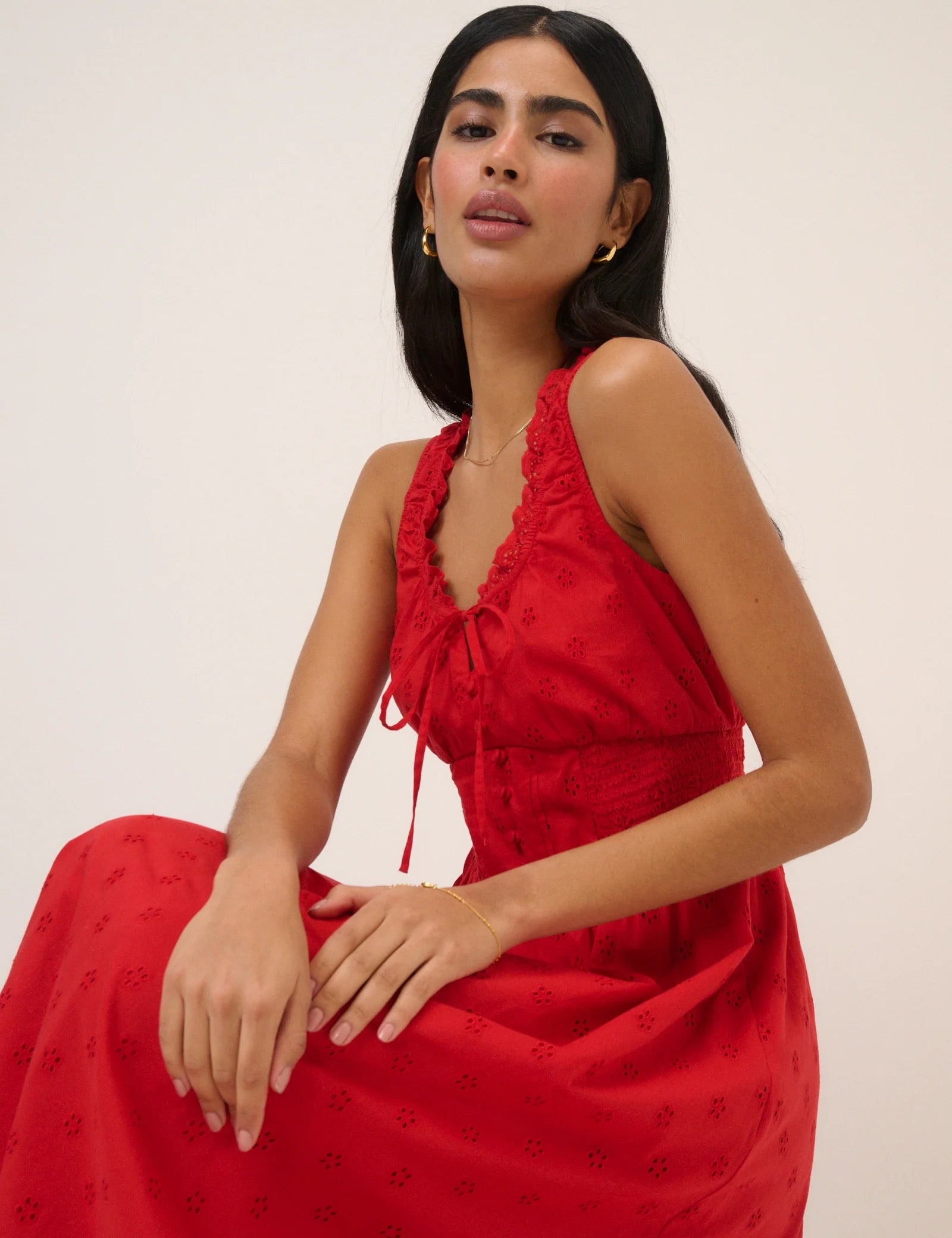 Nobody's Child Rylee Midi Dress - Red Floral