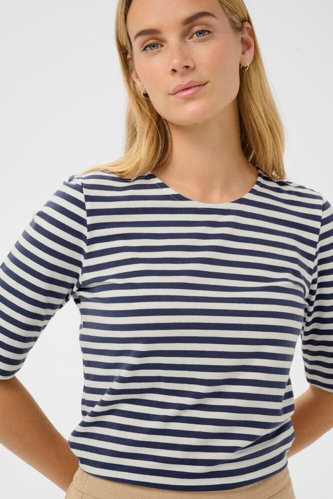 Part Two Nemi Tee - Navy Blue Stripe