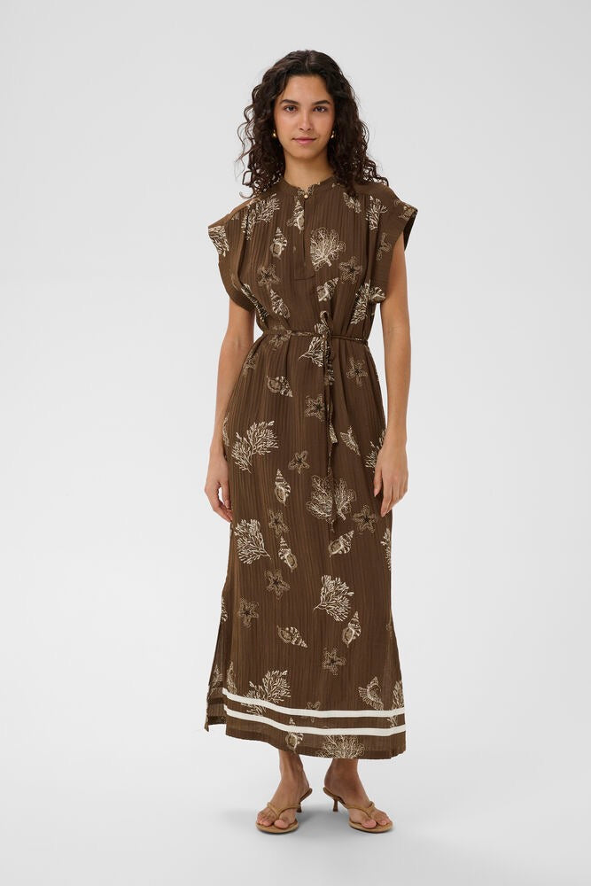 Saint Tropez Rosashell Dress - Brown