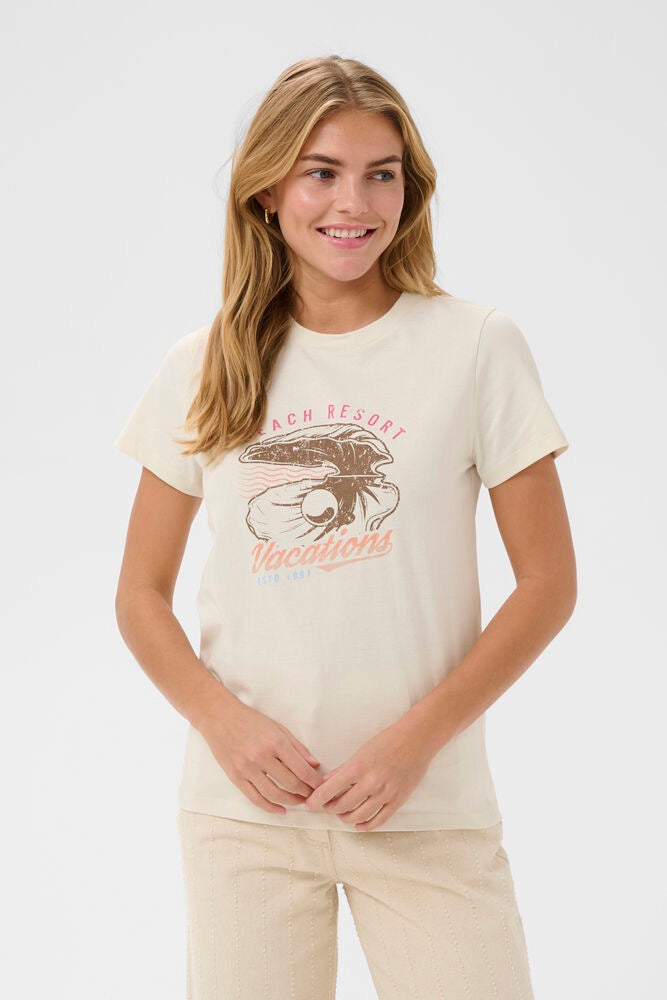 Saint Tropez Raimona T-Shirt - Cream