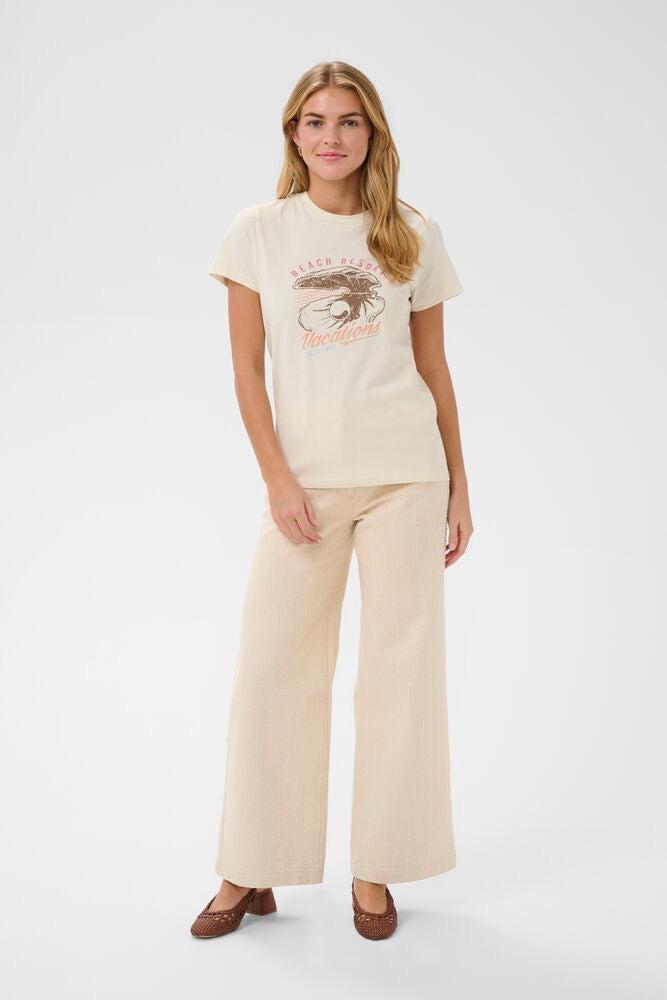 Saint Tropez Raimona T-Shirt - Cream