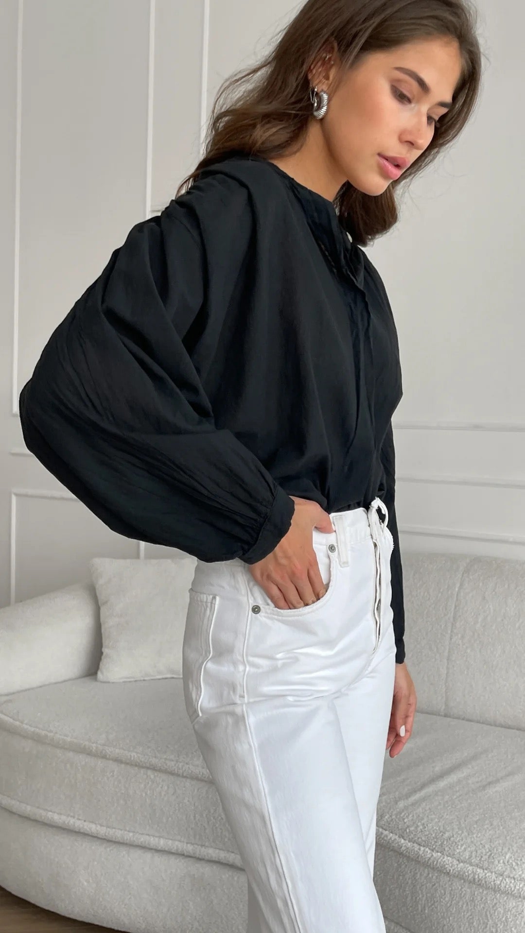 Charli Maya Blouse - Black