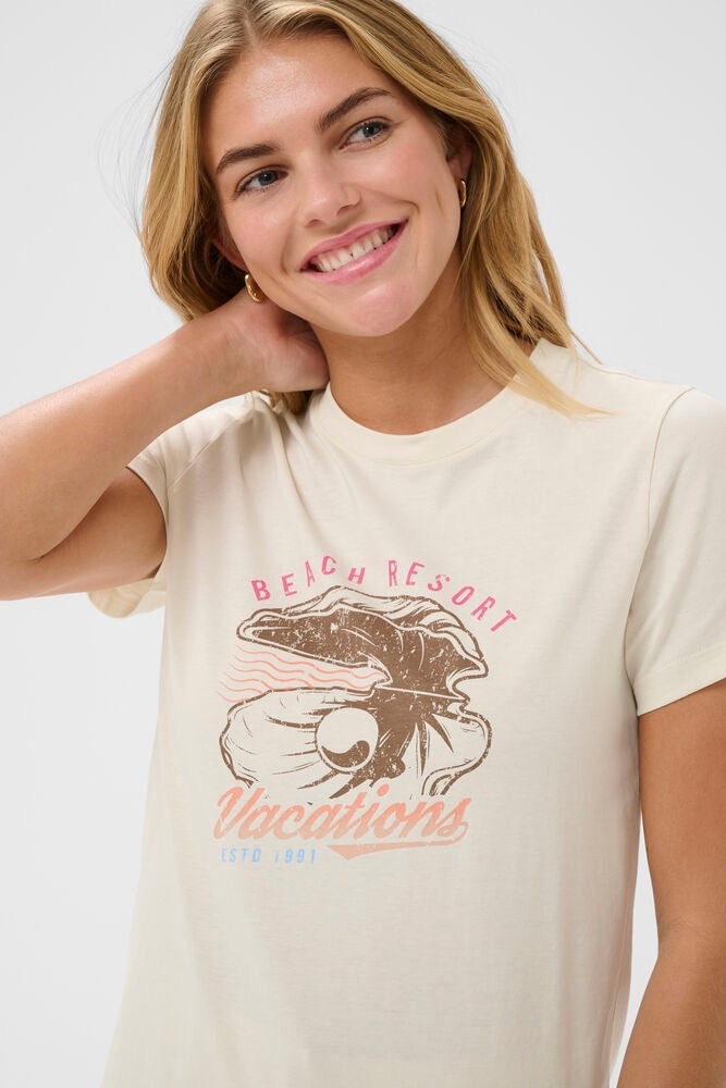 Saint Tropez Raimona T-Shirt - Cream