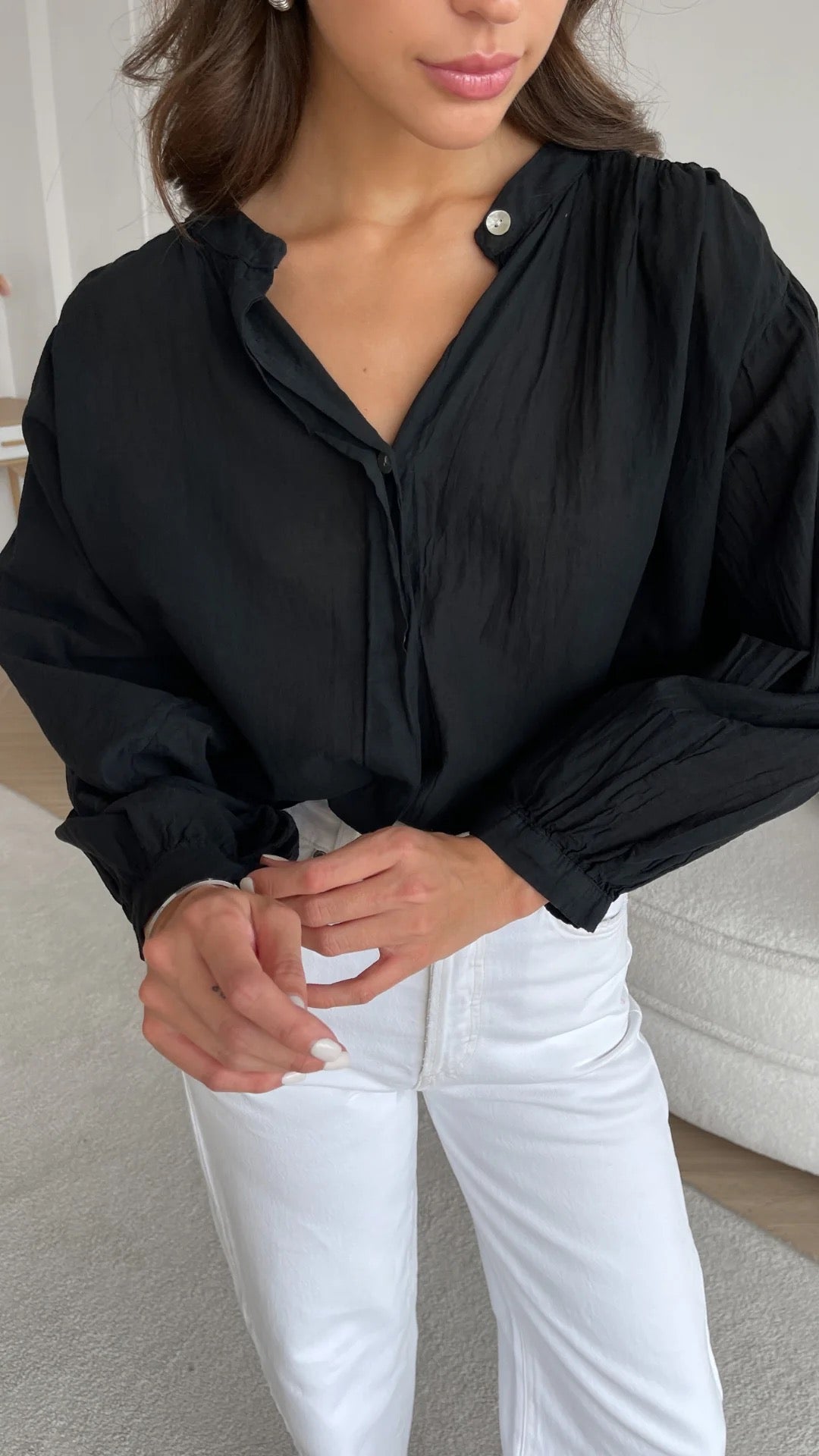 Charli Maya Blouse - Black