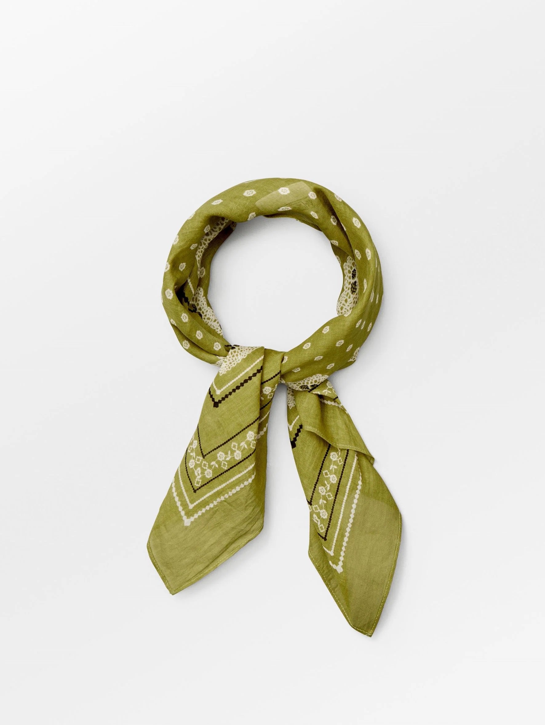 Becksondergaard Lacia Cotta Scarf - Golden Cypress Green