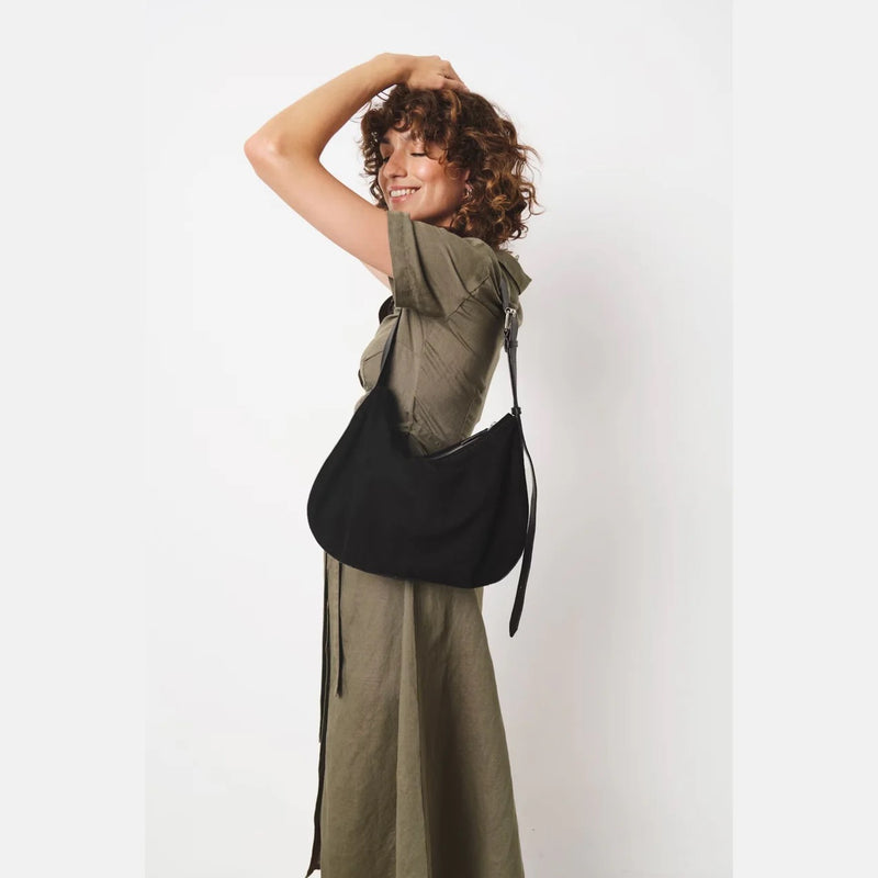 Part Two Nevena Suede Bag - Black