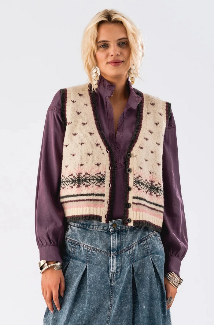 Lollys Laundry Ina Vest - Cream