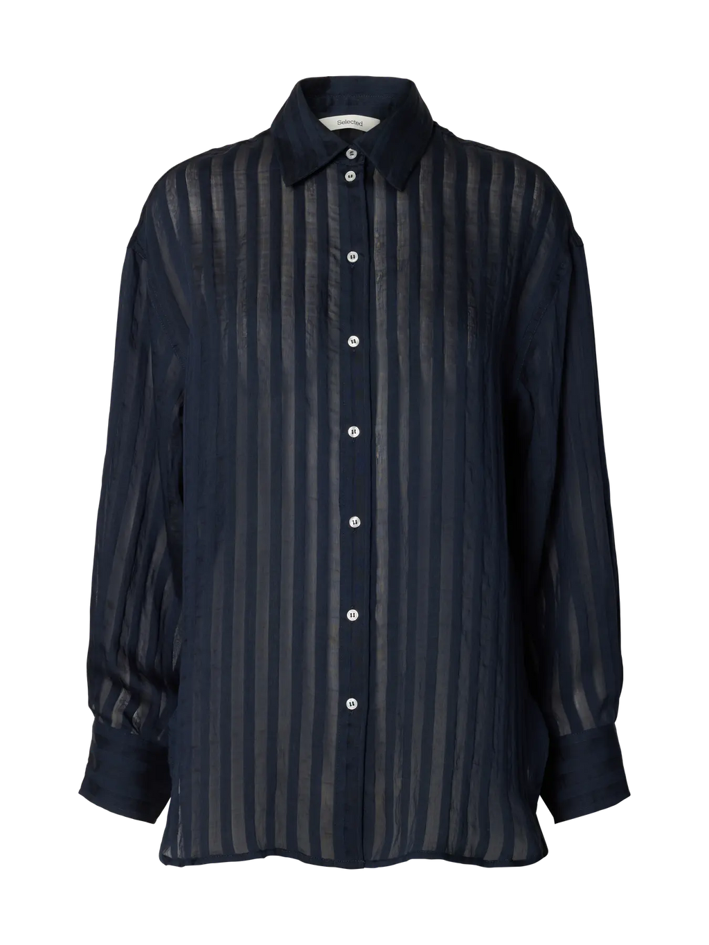 Selected Toran Oversized Shirt - Navy