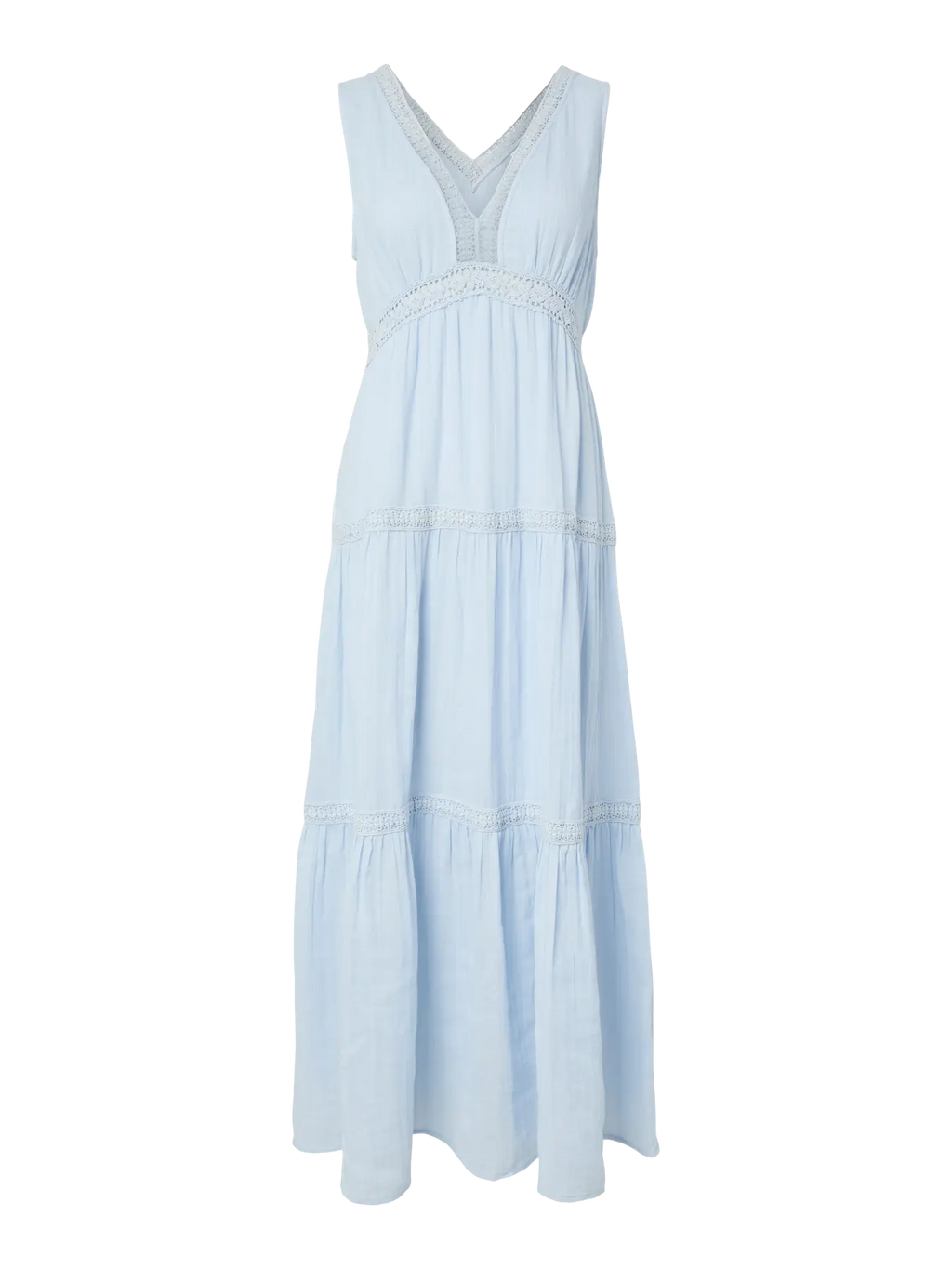 YAS Anini Tiered Dress - Skyway