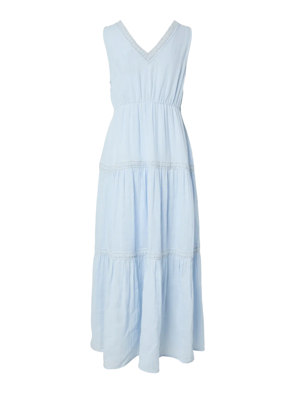 YAS Anini Tiered Dress - Skyway