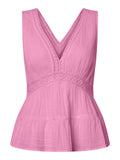 YAS Anini Tiered Top - Pink