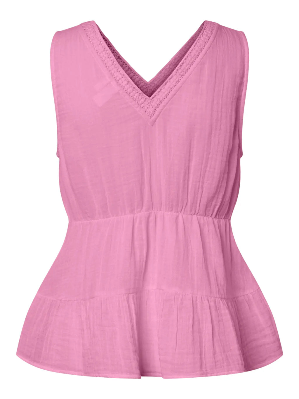 YAS Anini Tiered Top - Pink