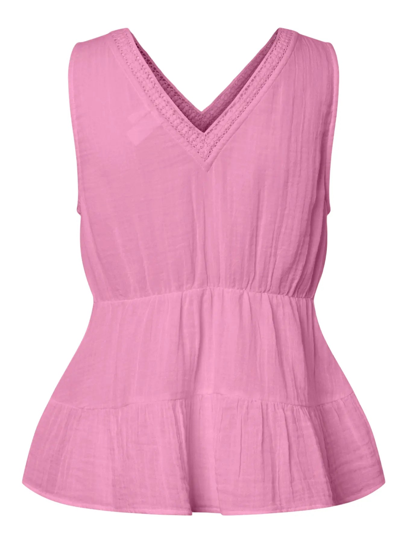 YAS Anini Tiered Top - Pink