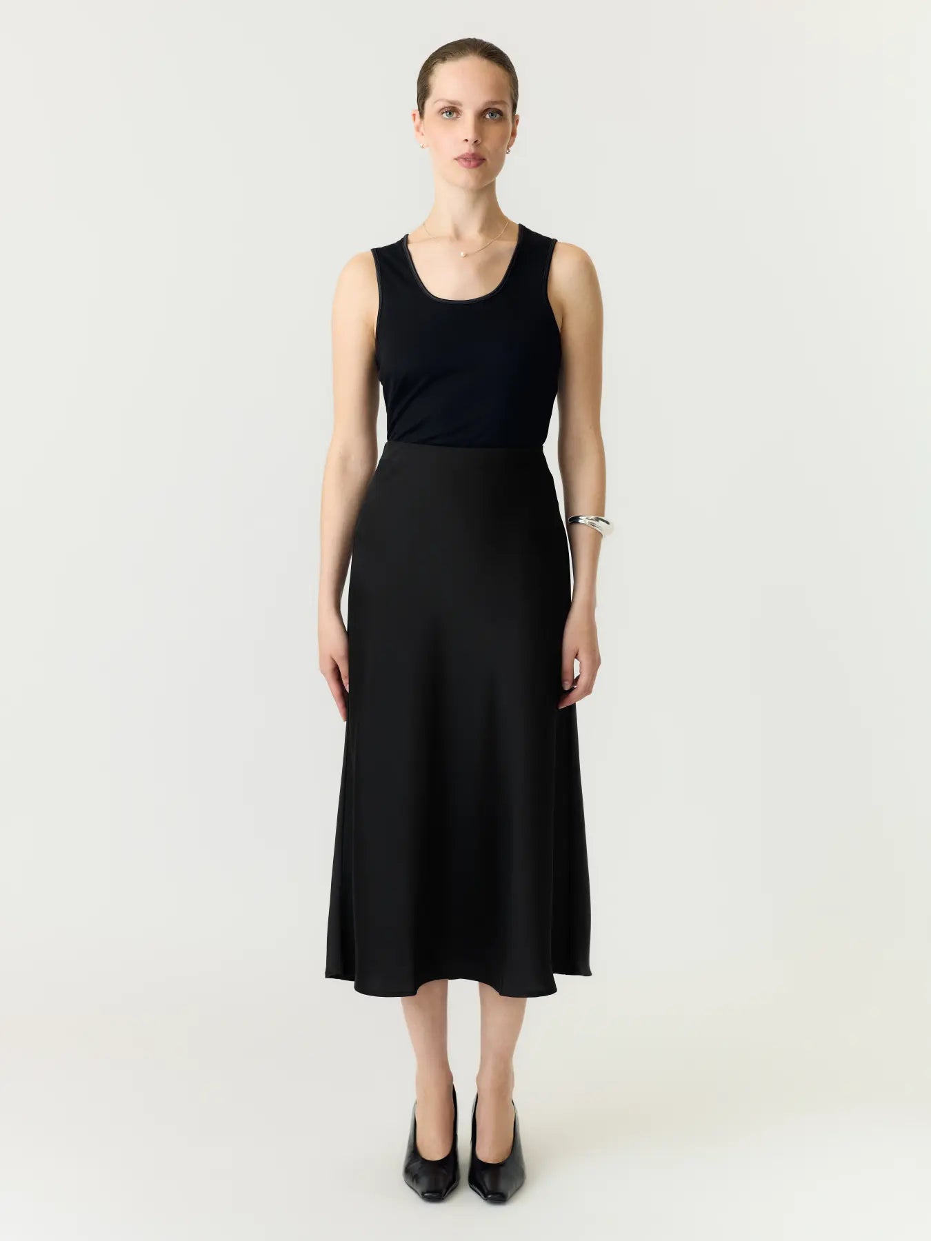 YAS Pella Midi Skirt - Black