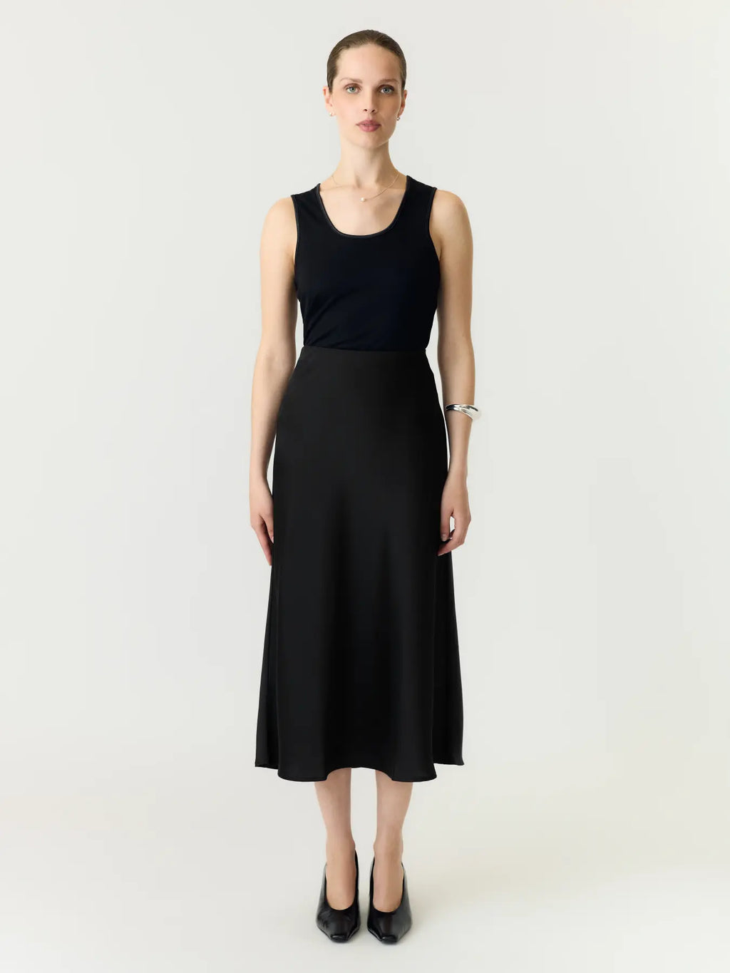 YAS Pella Midi Skirt - Black