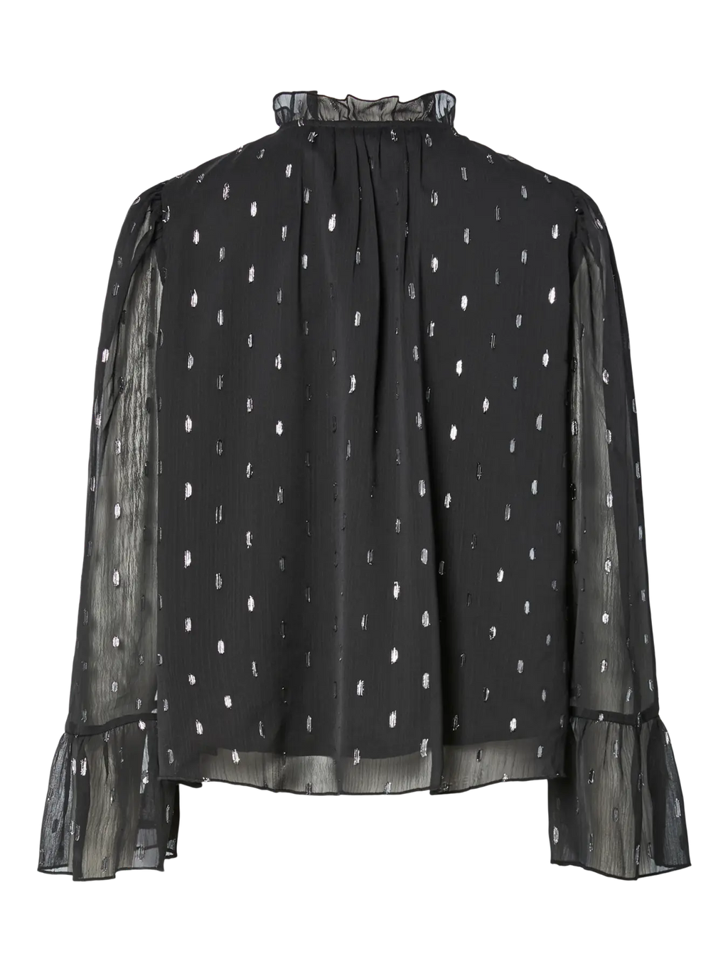 YAS Mena Dot Chiffon Blouse