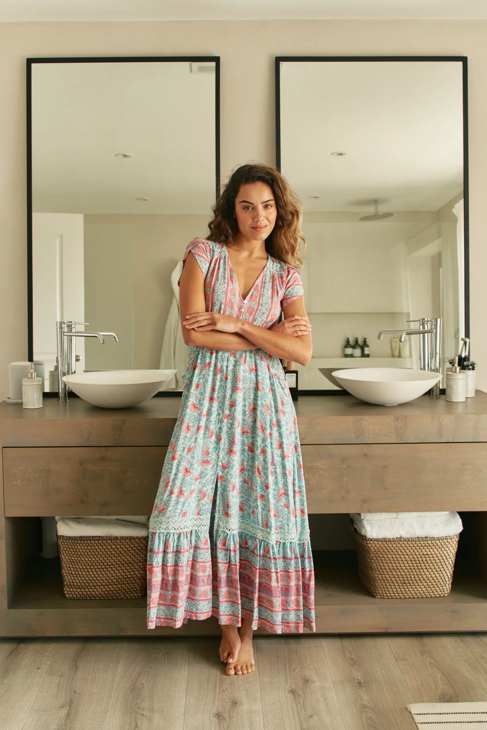 Jaase Carmen Maxi Dress - Malibu Print