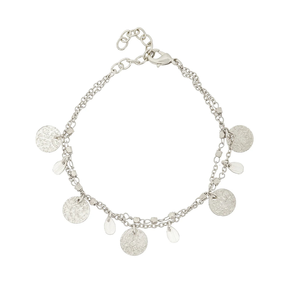 Ashiana Athens Charm Bracelet Silver