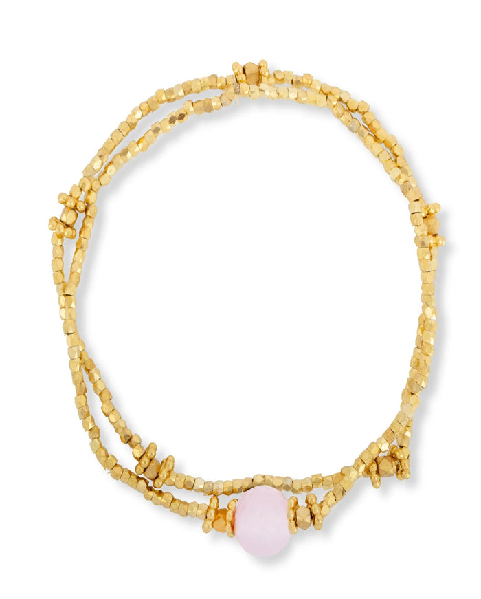 Ashiana Bluebell Bracelet - Rose Quartz