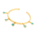 Ashiana Maeve Charm Bangle - Aqua