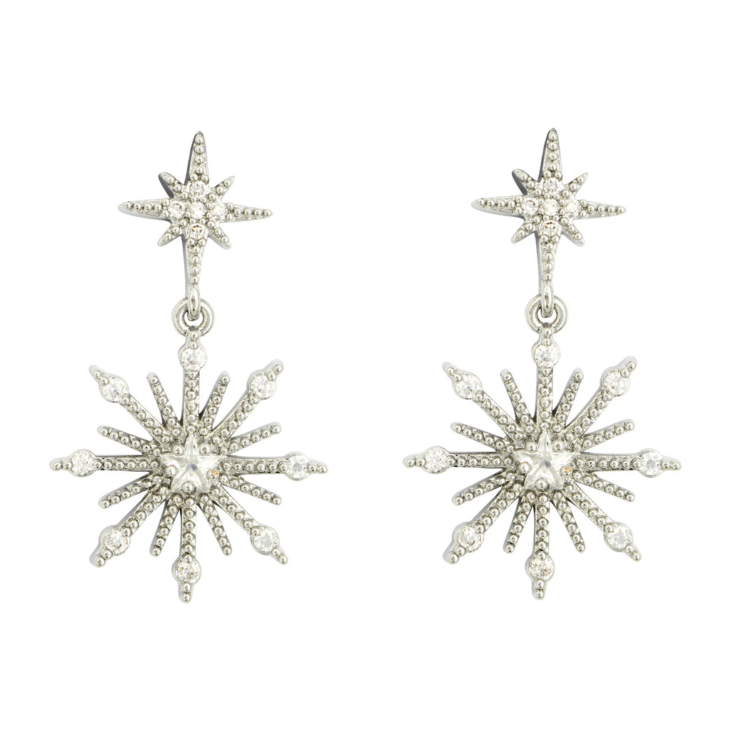 Ashiana Northern Star Silver Stud Earrings