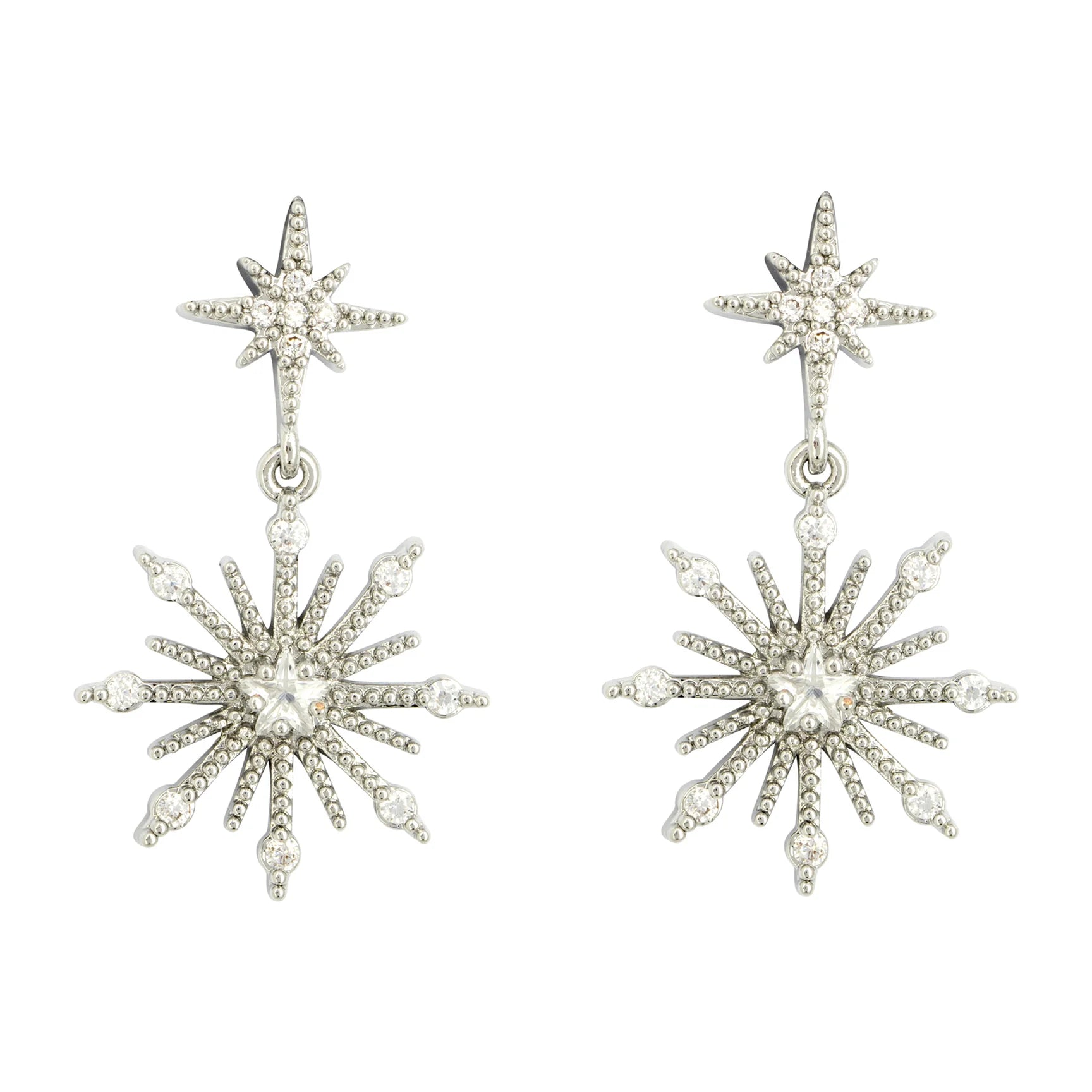 Ashiana Northern Star Silver Stud Earrings