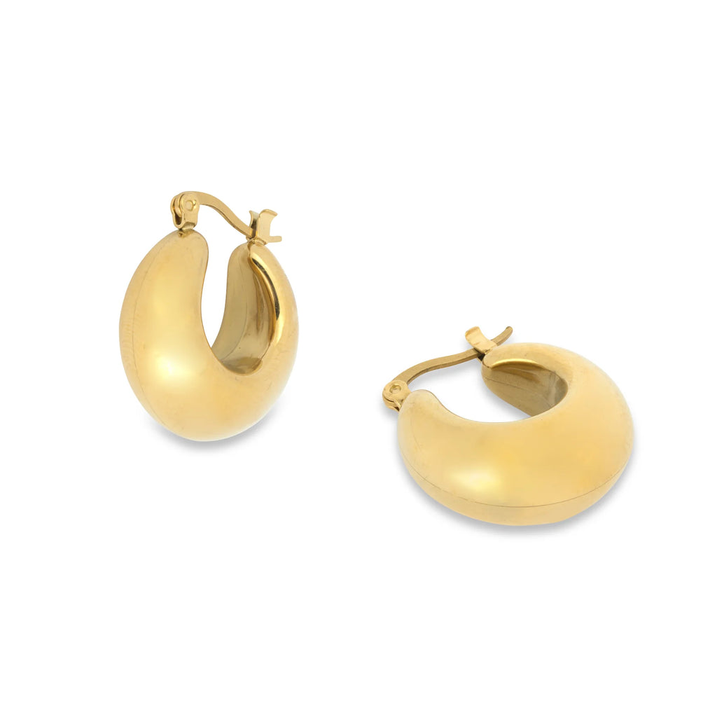 Ashiana Cali Hoop Earrings Gold