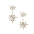 Ashiana Elsa Star Earrings - Silver